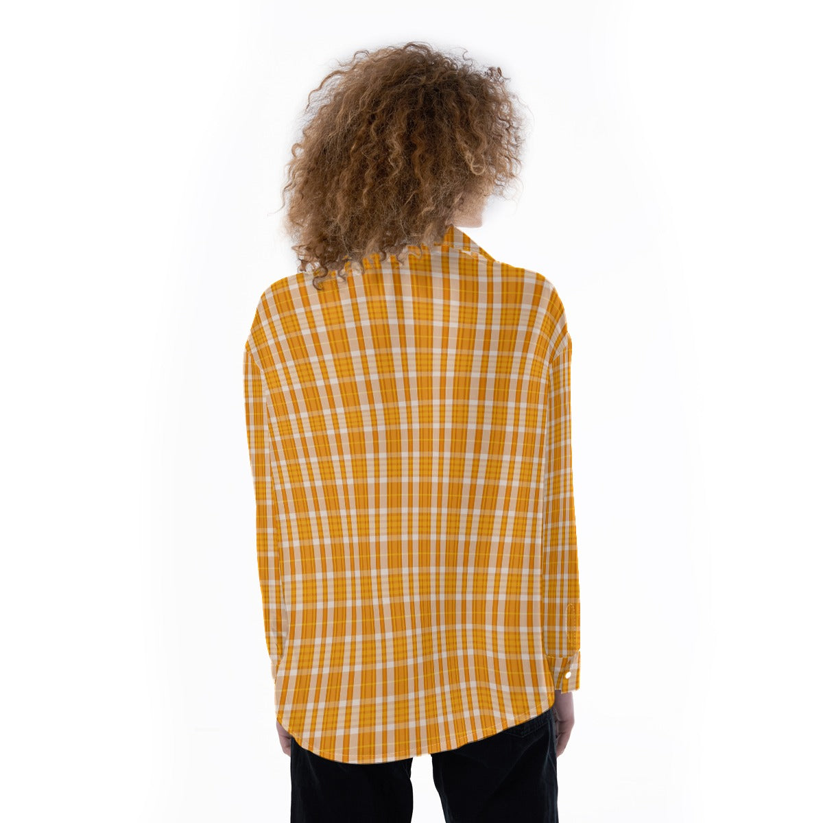 Tennessee Tartan Plaid Volunteers Orange Women's Satin Shirt