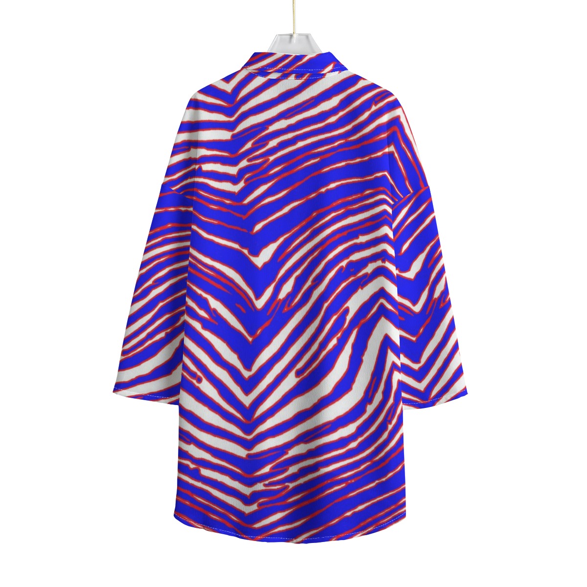 Buffalo Bills Zubaz Women's Chiffon Shirt With Elbow Sleeve