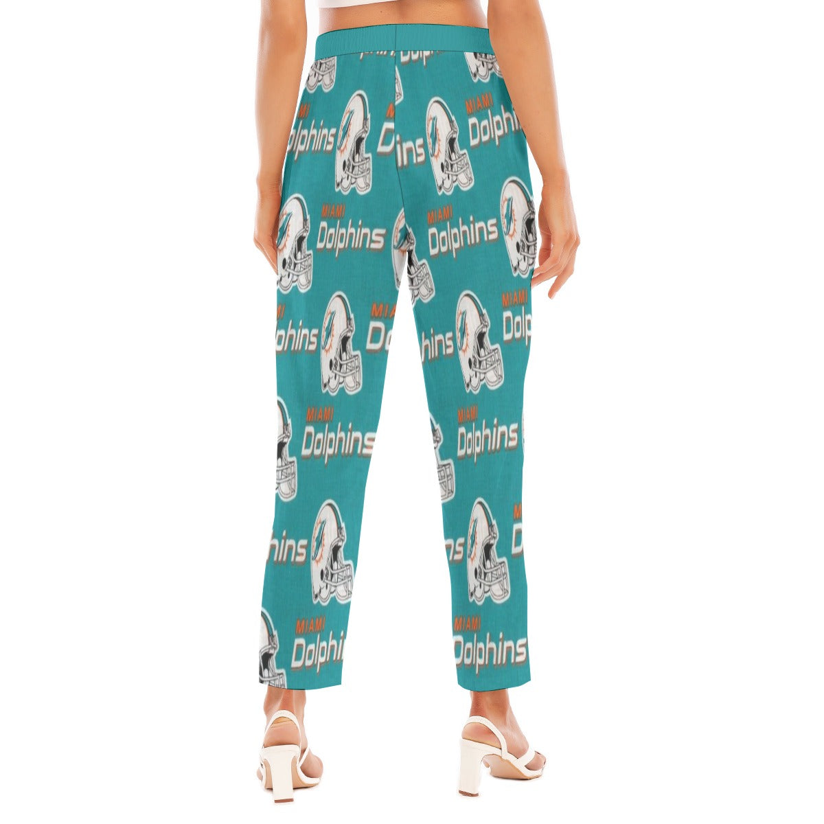 Miami Football Game Day All-Over Print Women's Loose Straight-leg Pants