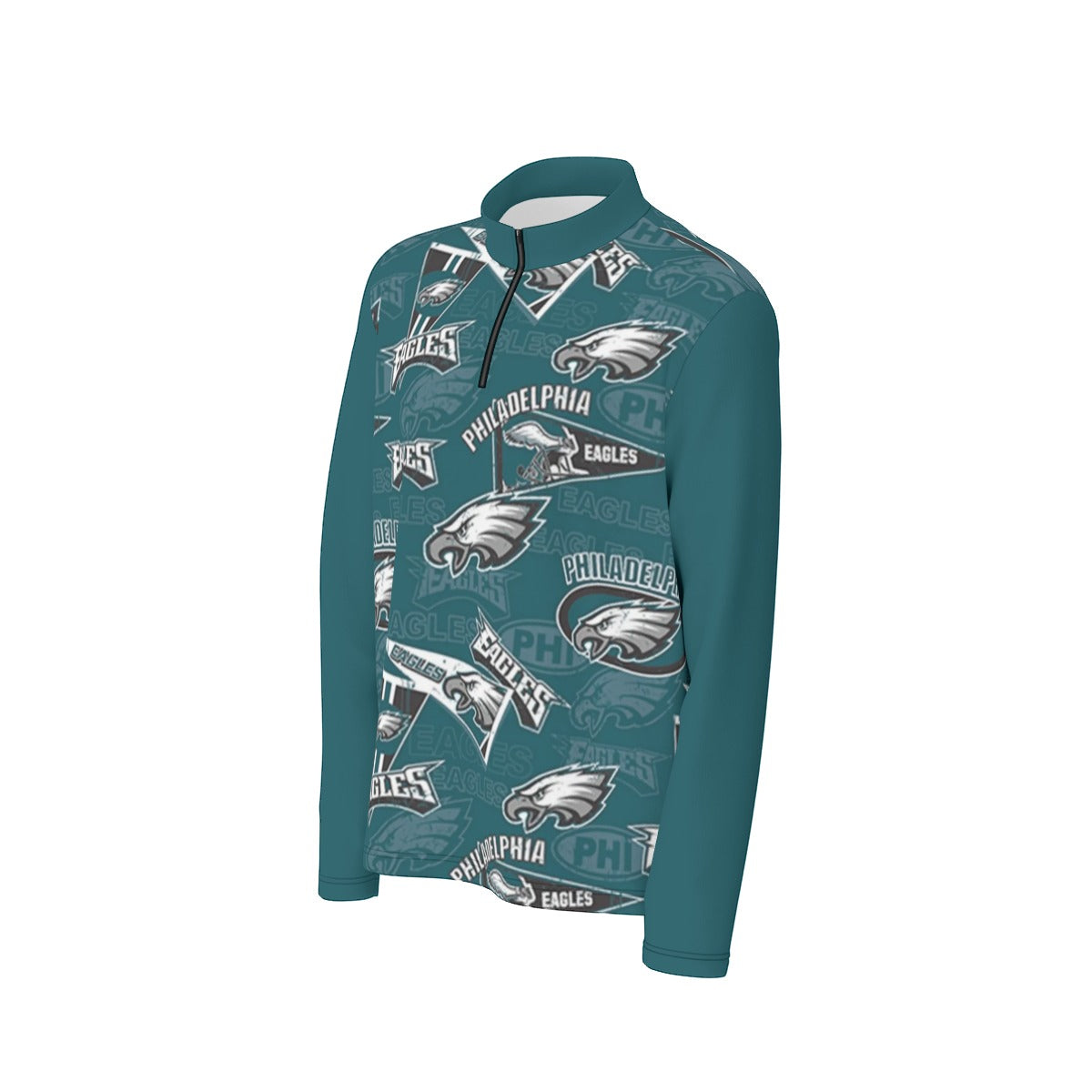 Philadelphia Football Game Day All-Over Print Men's Half Zip Pullover