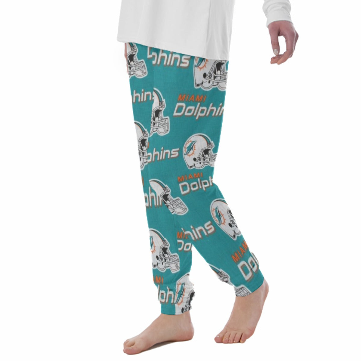 Miami Football Game Day All-Over Print Women's Pajama Pants|180GSM