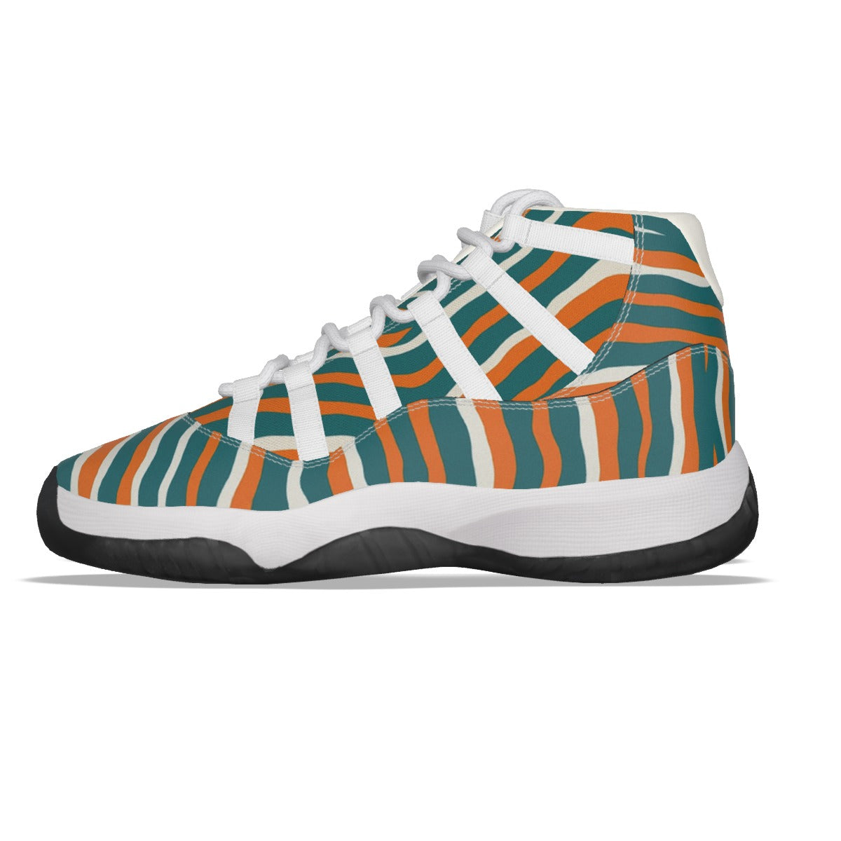 Miami Football Game Day Men's High Top Basketball Shoes