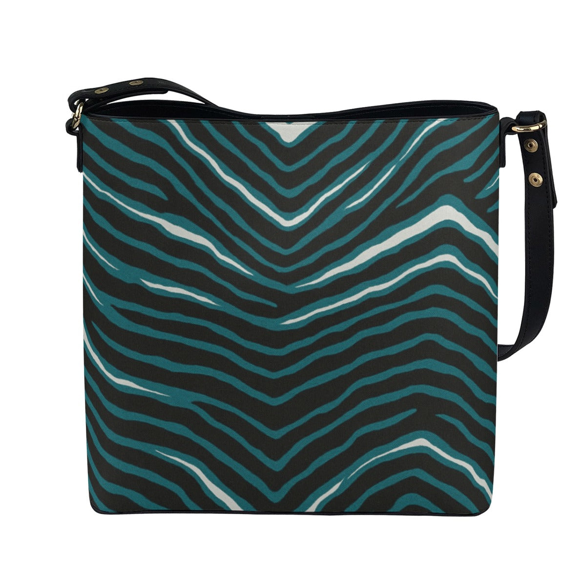 Philadelphia Football Game Day Minimalist Square Crossbody Bucket Bag