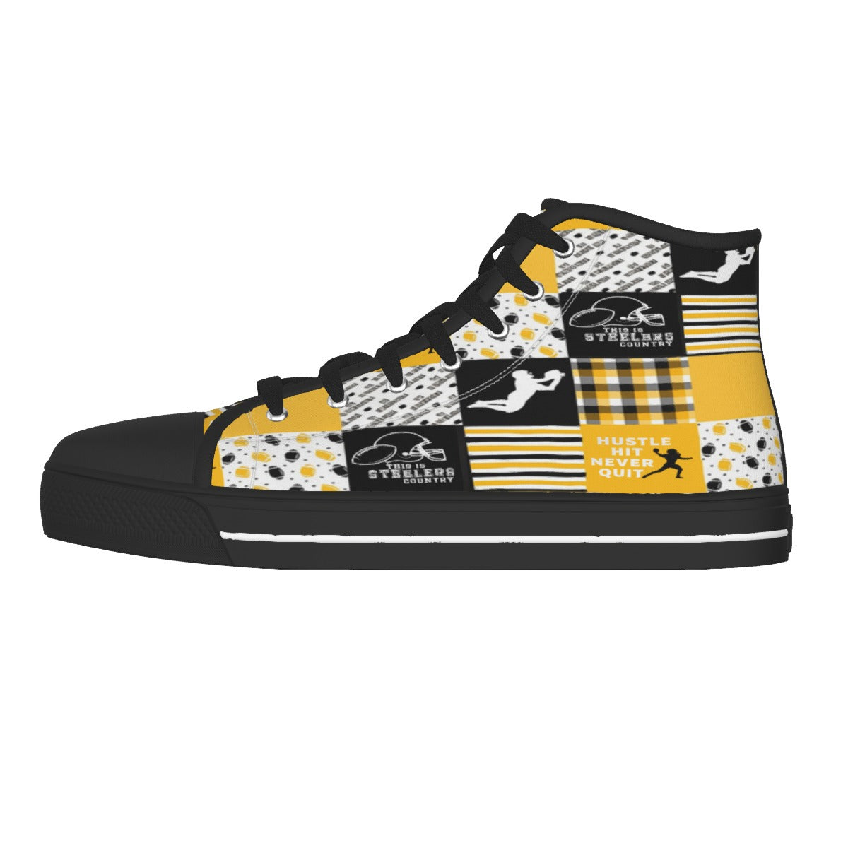 Men's Black Sole Canvas Shoes