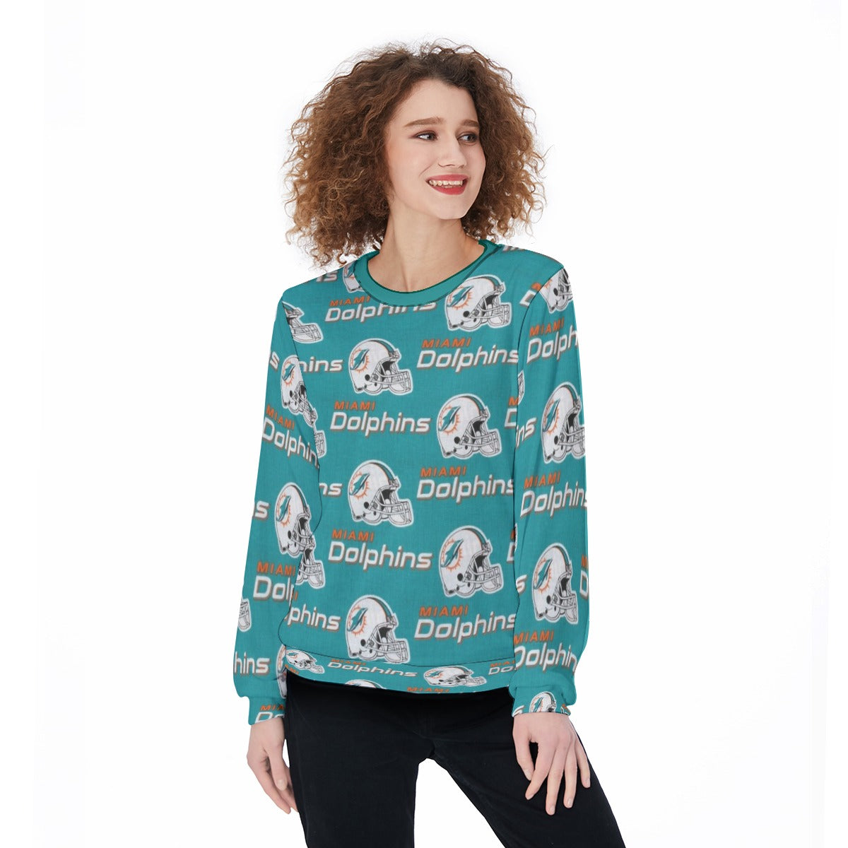 Miami Football Game Day All-Over Print Women's Sweater