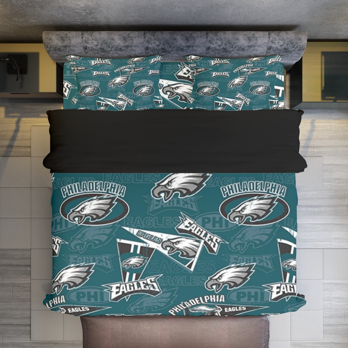 Philadelphia Football Game Day Four-piece Duvet Cover Set