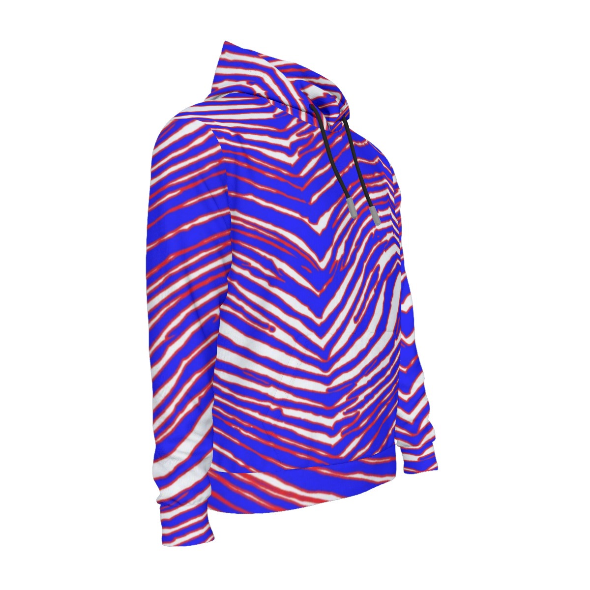 Buffalo Bills Zubaz Men's Thicken Pullover Hoodie With Inner Hood