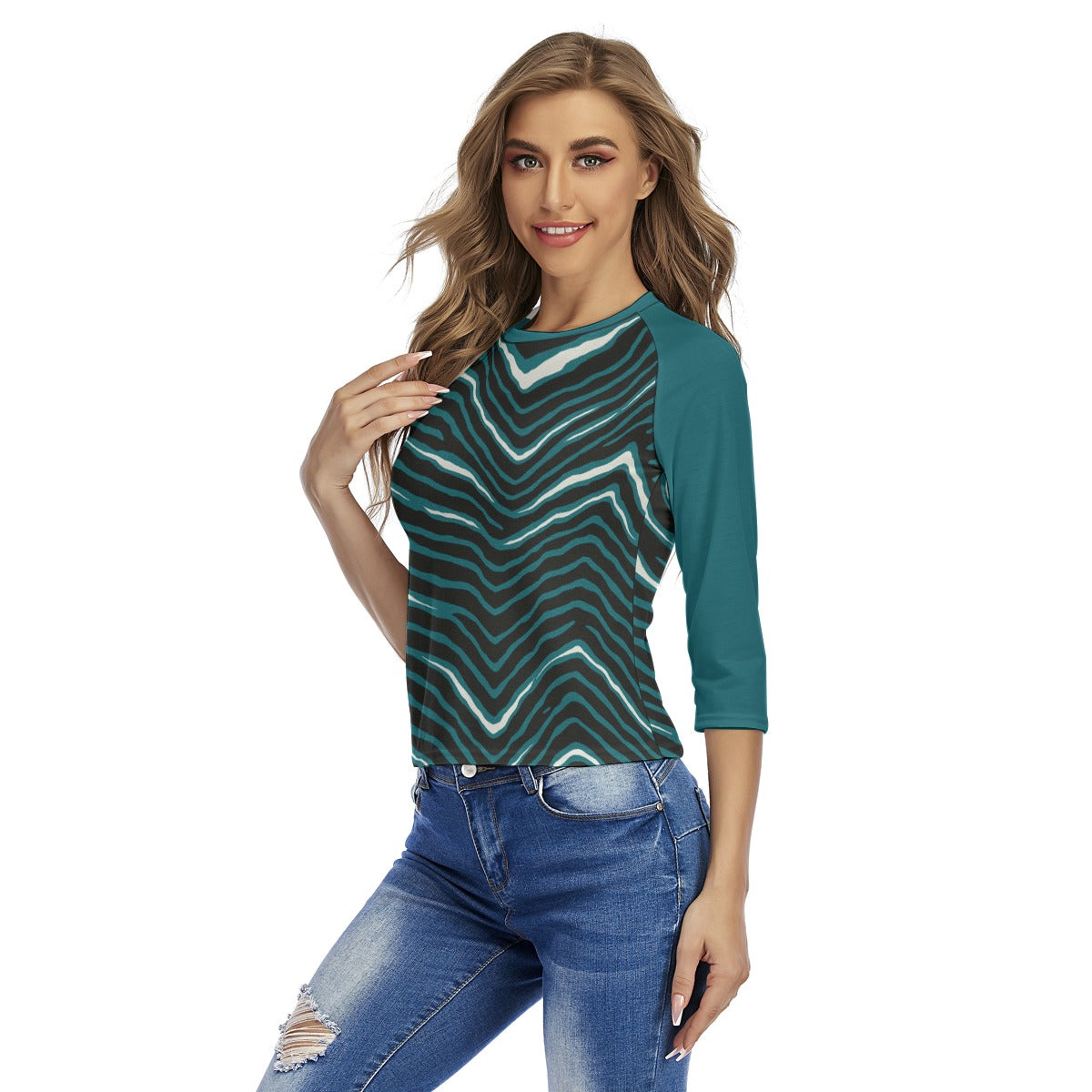 Philadelphia Football Game Day All-Over Print Women's Raglan Sleeves T-shirts