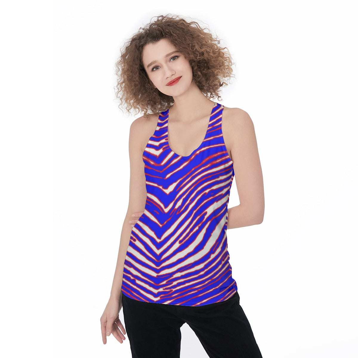 Buffalo Bills Zubaz Women's Racerback Tank Top