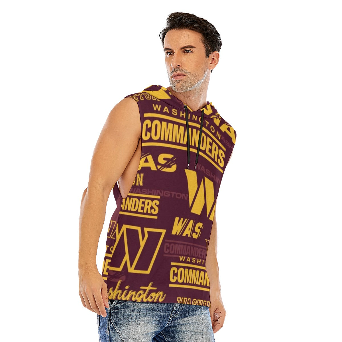 Washington Commanders Men’s Sleeveless Pullover Hoodie