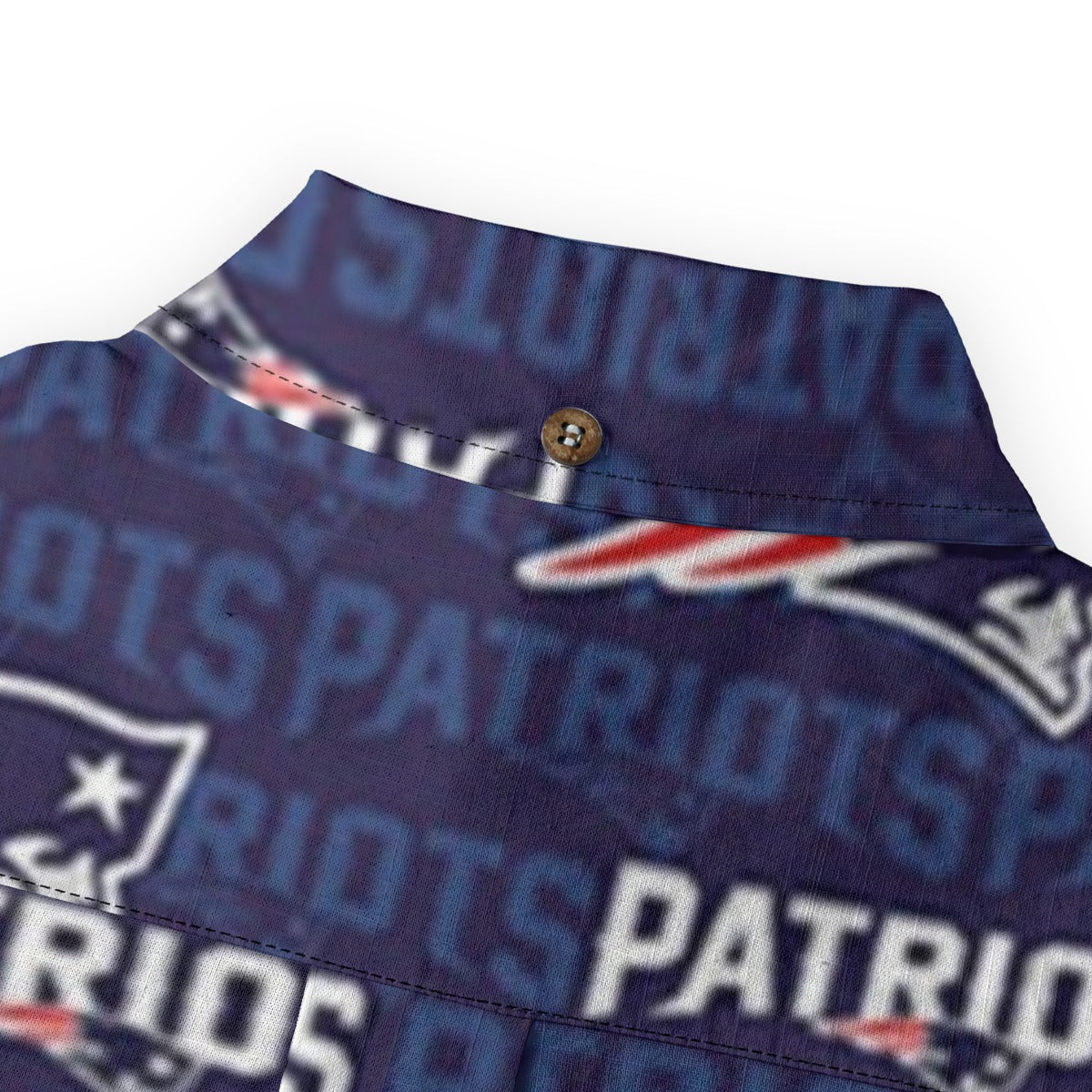 New England Football Game Day All-Over Print Men's Casual Lapel Long Sleeve Shirt|125GSM Cotton
