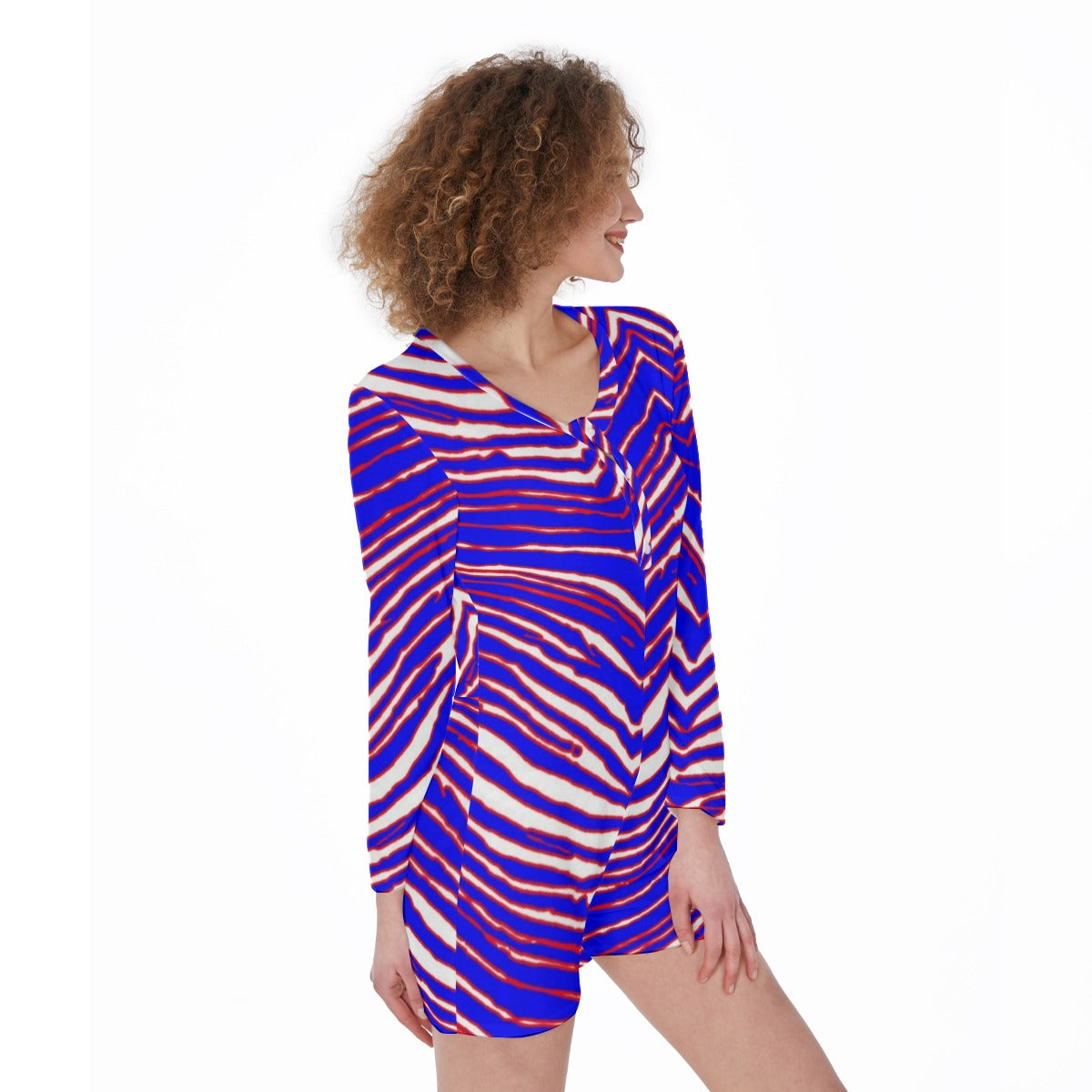 Buffalo Bills Zubaz One-Piece Women's Pajamas