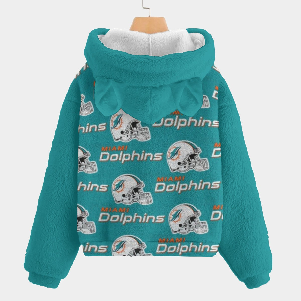 Miami Football Game Day All-Over Print Kid’s Borg Fleece Sweatshirt With Ear