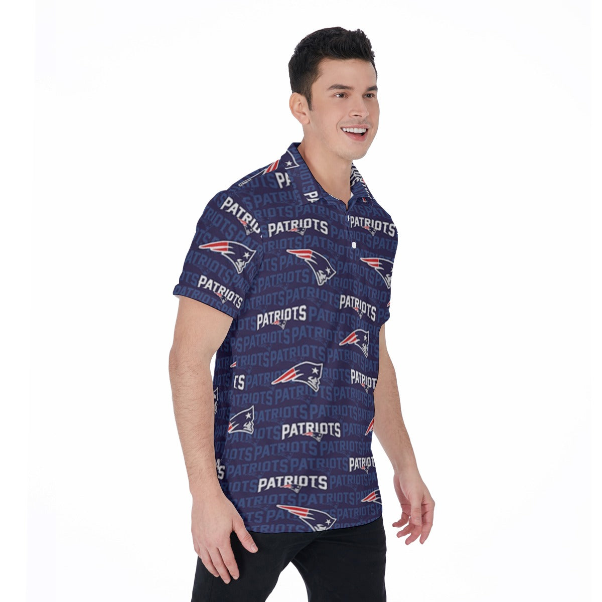 New England Football Game Day All-Over Print Men's Polo Shirt