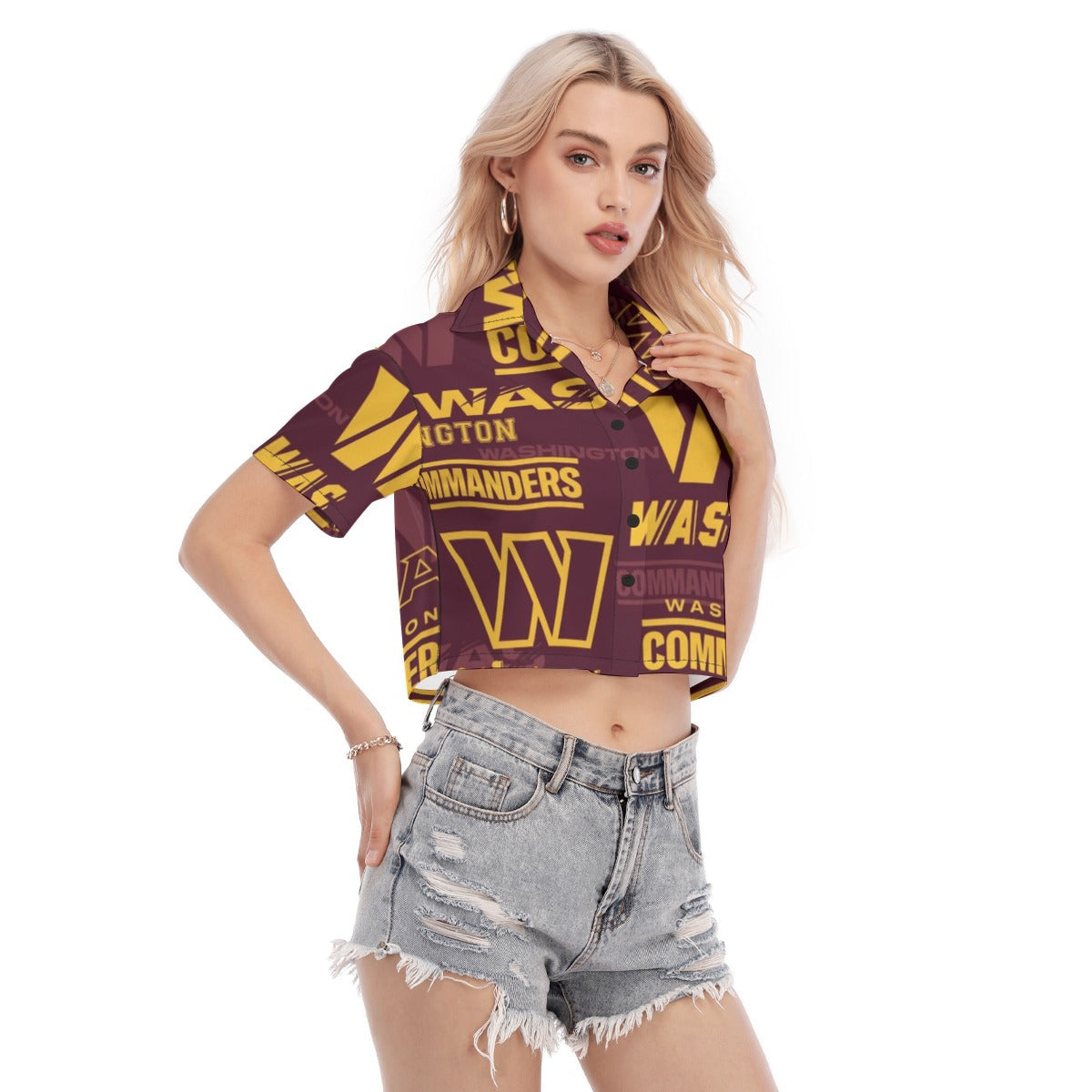 Washington Commanders Women's Cropped Shirt