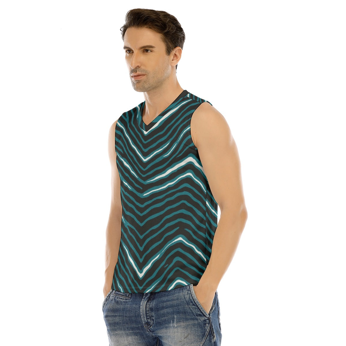 Philadelphia Football Game Day All-Over Print Men's V-neck Tank Top