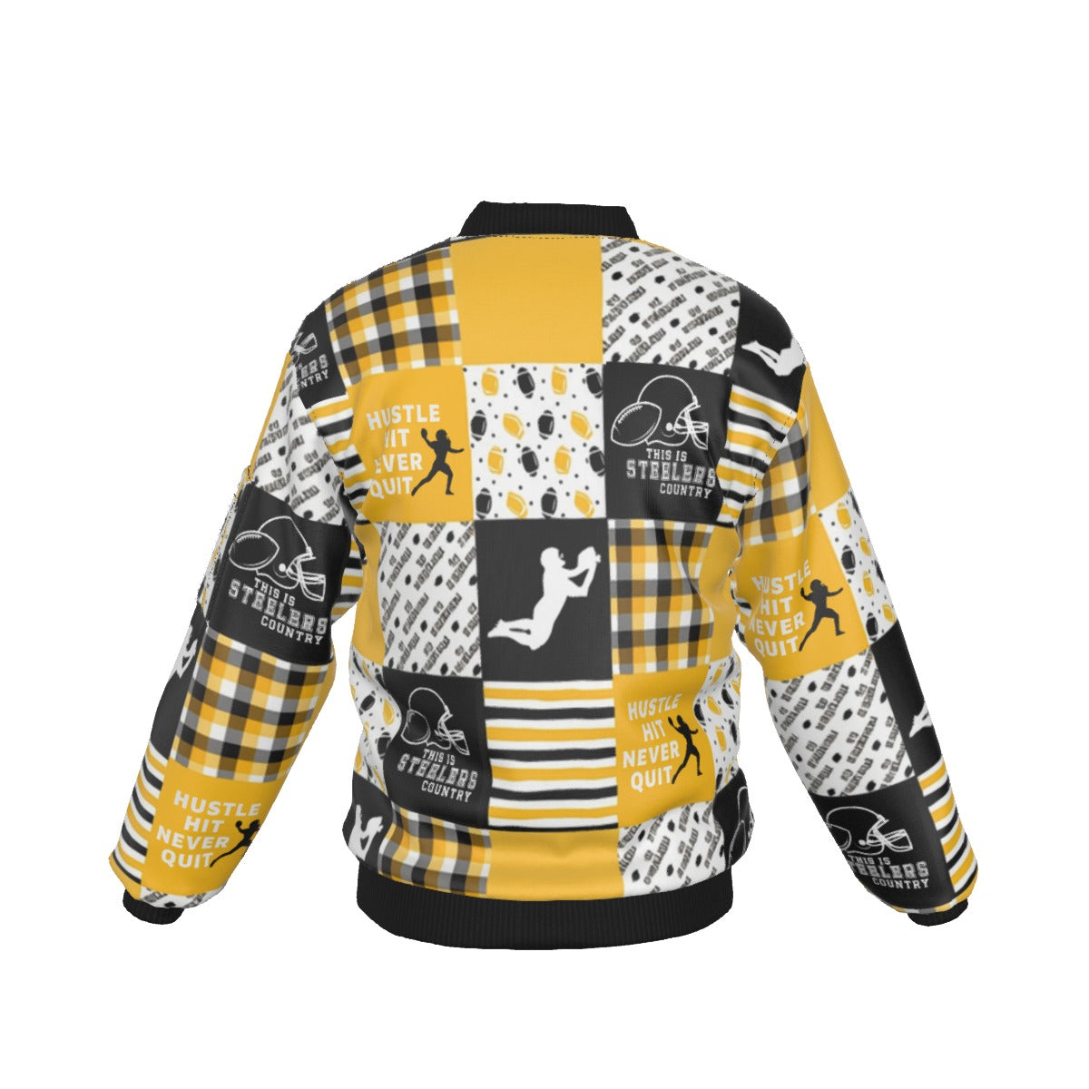 All-Over Print Men's Bomber Jacket With Sleeve Pocket