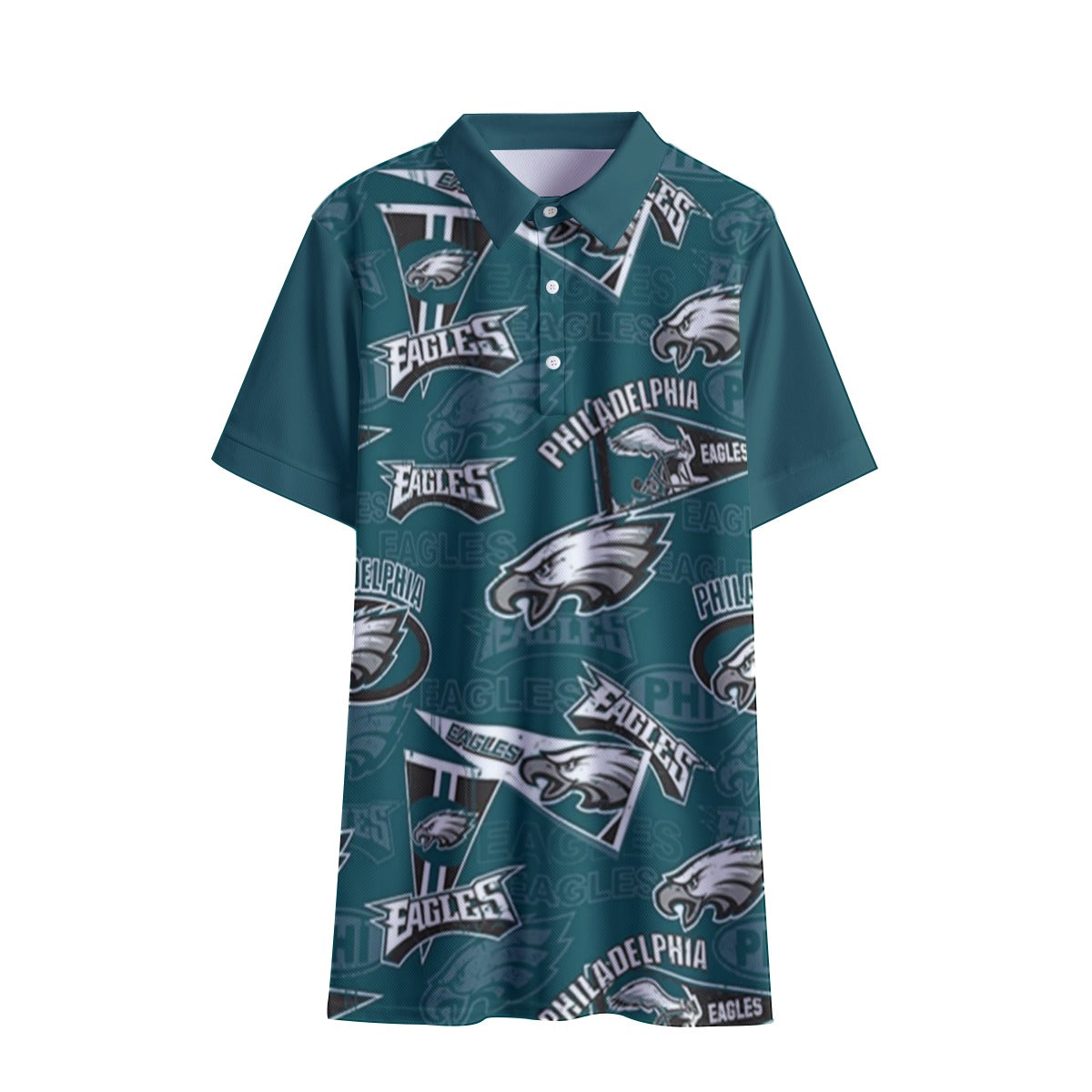 Philadelphia Football Game Day All-Over Print Women's Polo Shirt | Birdseye