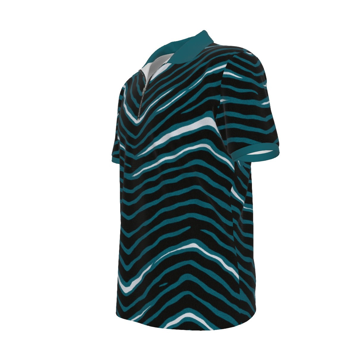 Philadelphia Football Game Day All-over Print Men's Polo Shirt with Zipper