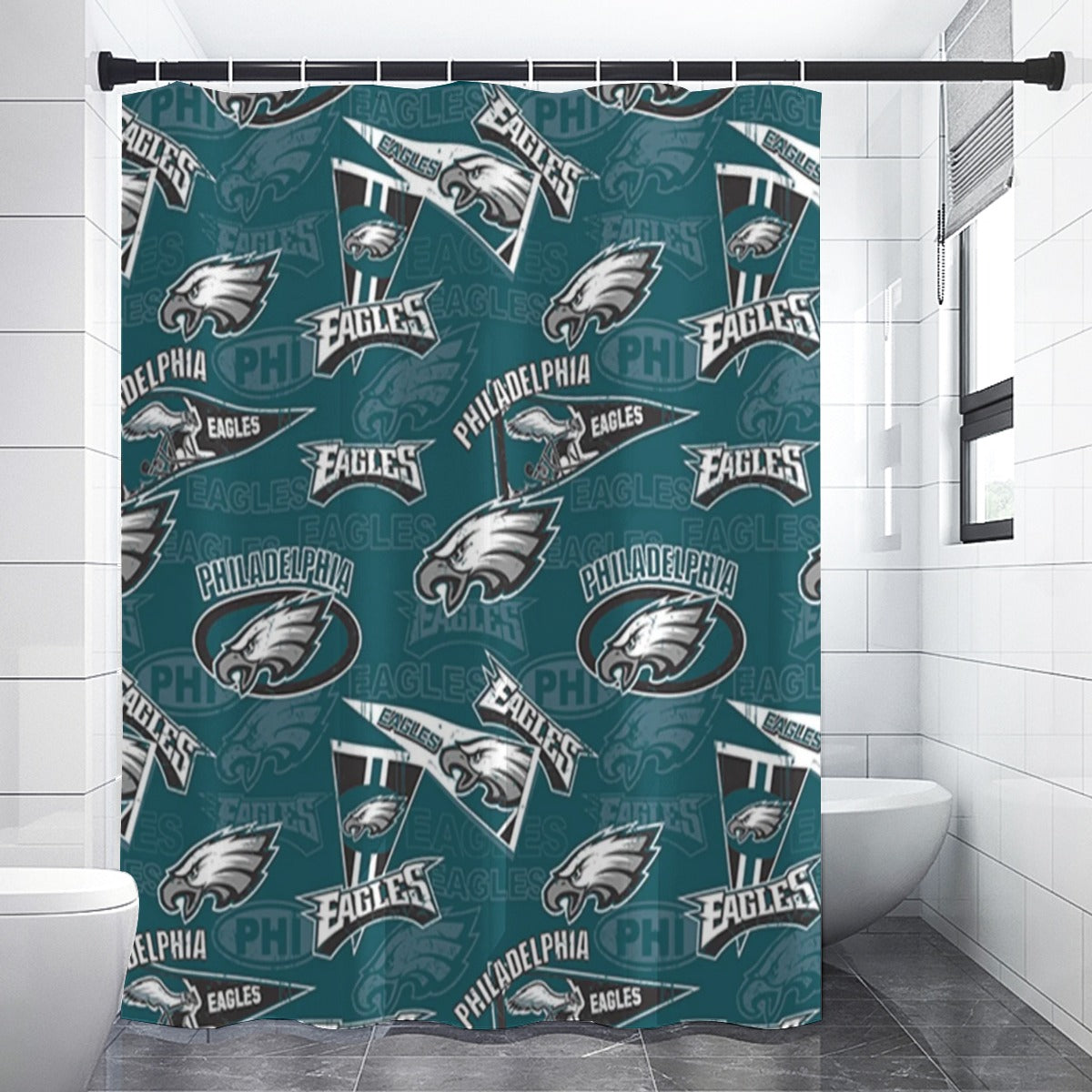 Philadelphia Football Game Day Shower Curtains 150(gsm)