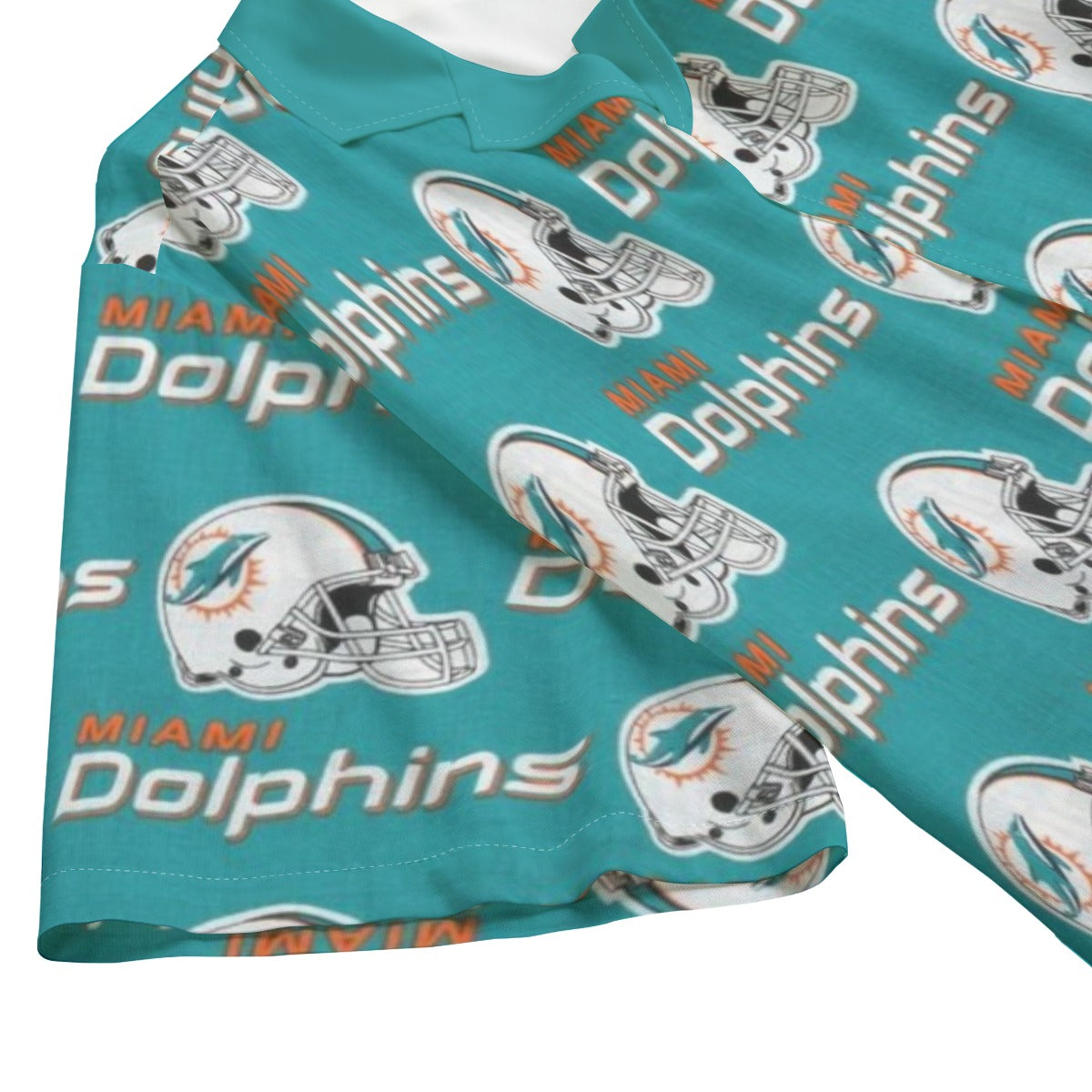 Miami Football Game Day All-Over Print Men's Hawaiian Rayon Shirt | 115GSM Rayon