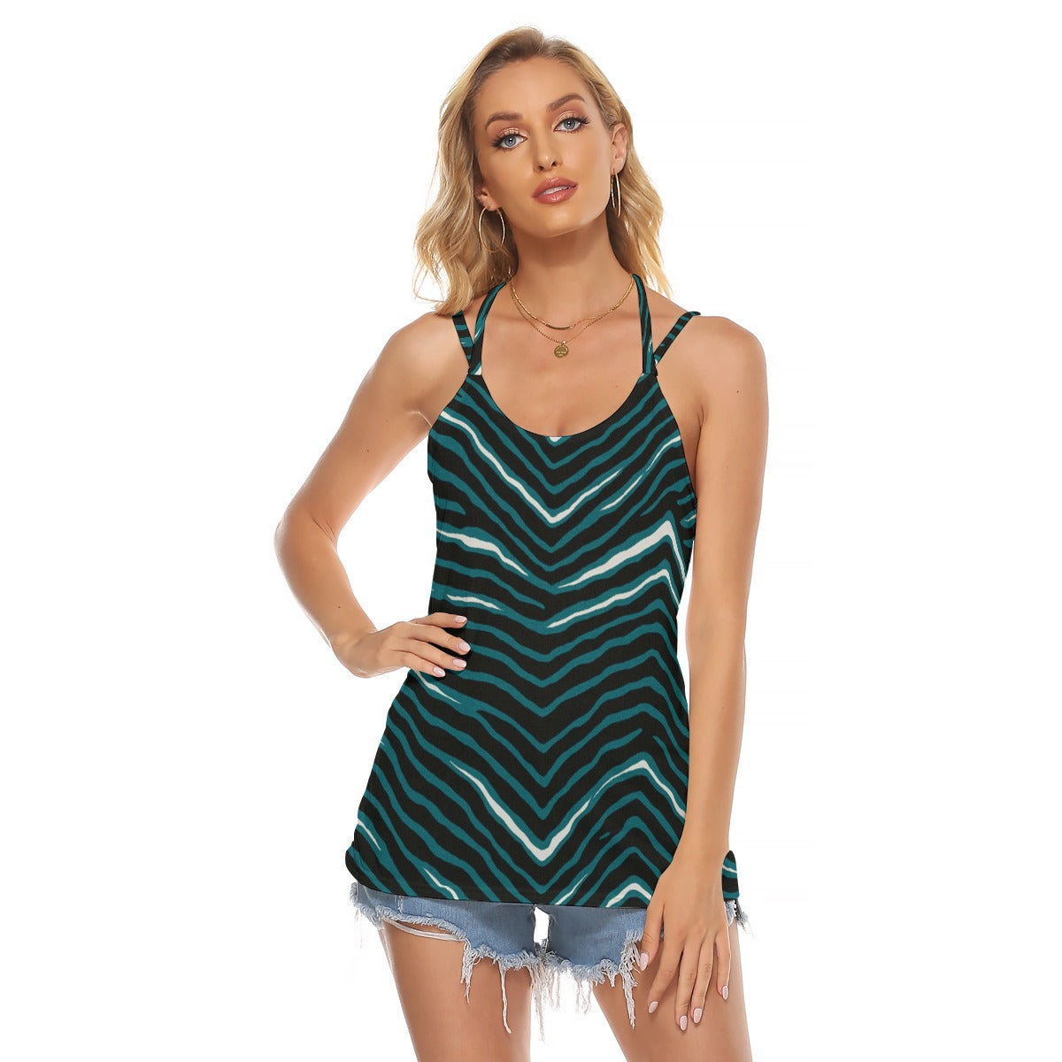 Philadelphia Football Game Day All-Over Print Women's Halter Top With Backless