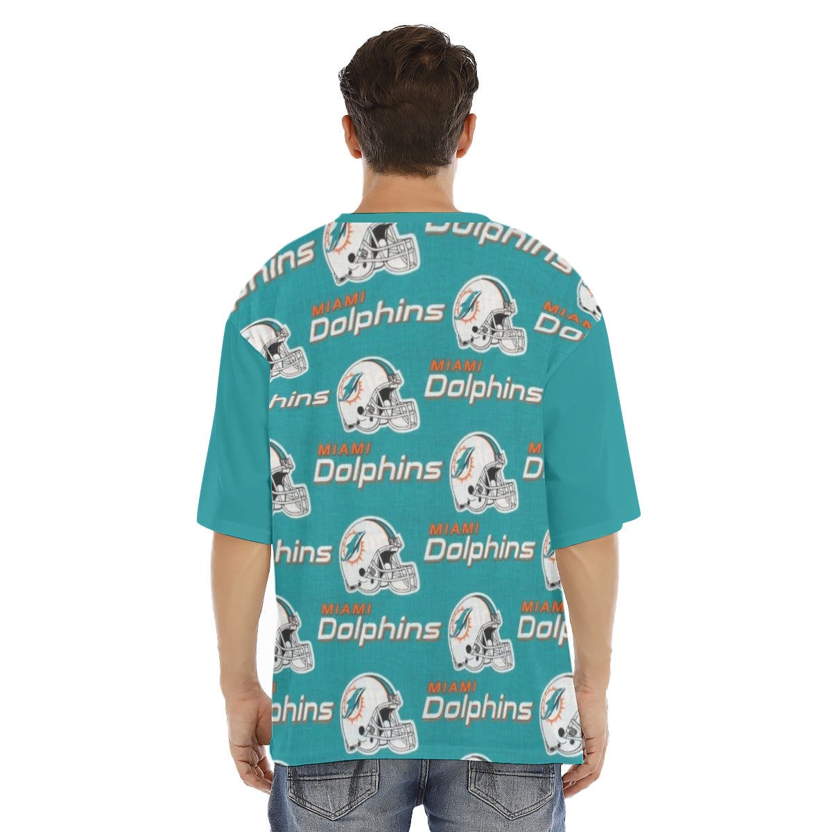 Miami Football Game Day All-Over Print Men's Raglan Short Sleeve T-Shirt|180GSM COTTON