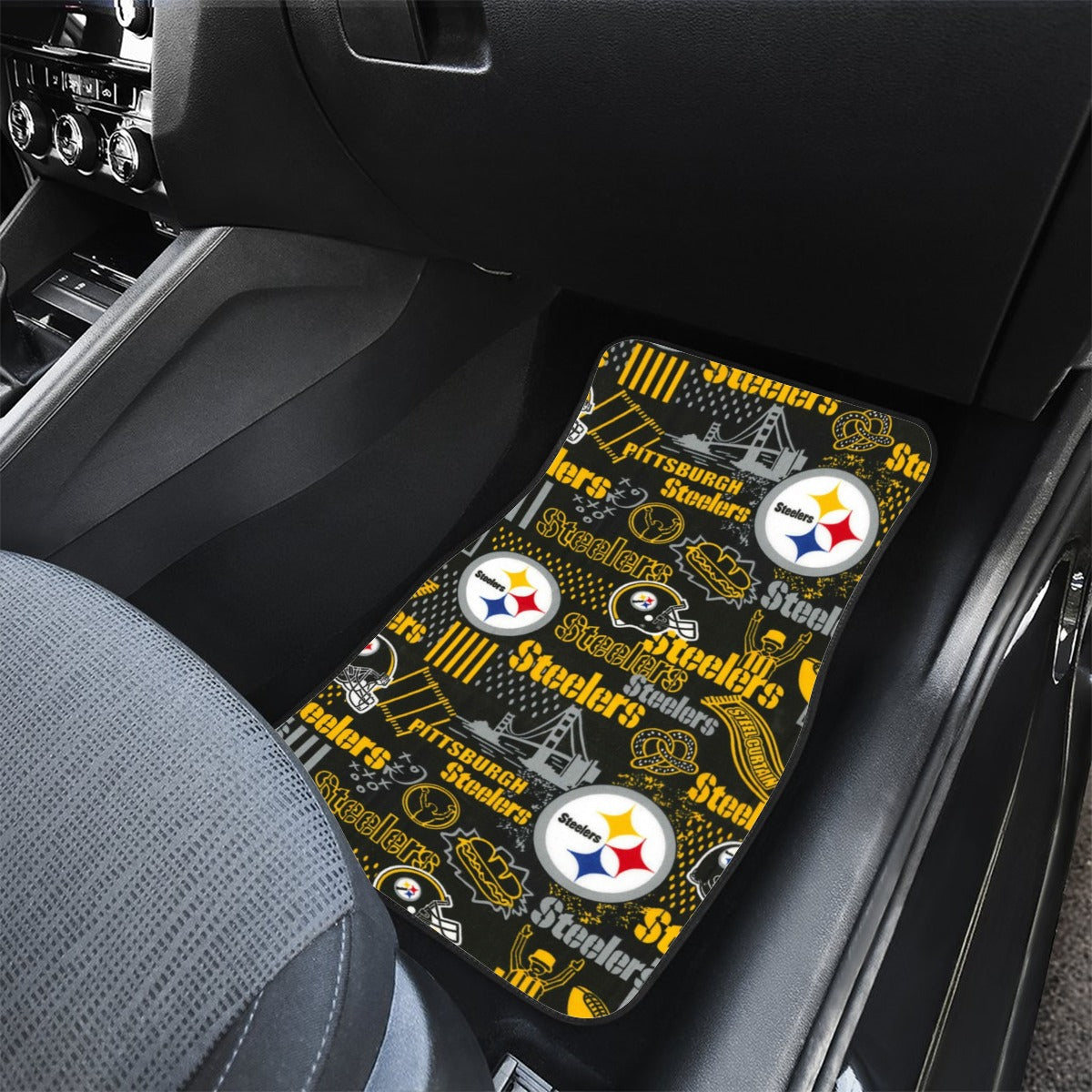 Pittsburgh Steelers Front row car mats (2pcs)