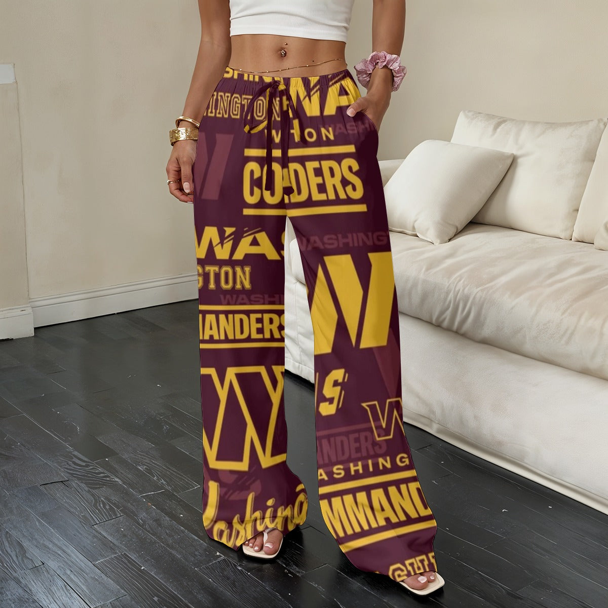 Washington Commanders Women’s Straight-Leg Casual Pants