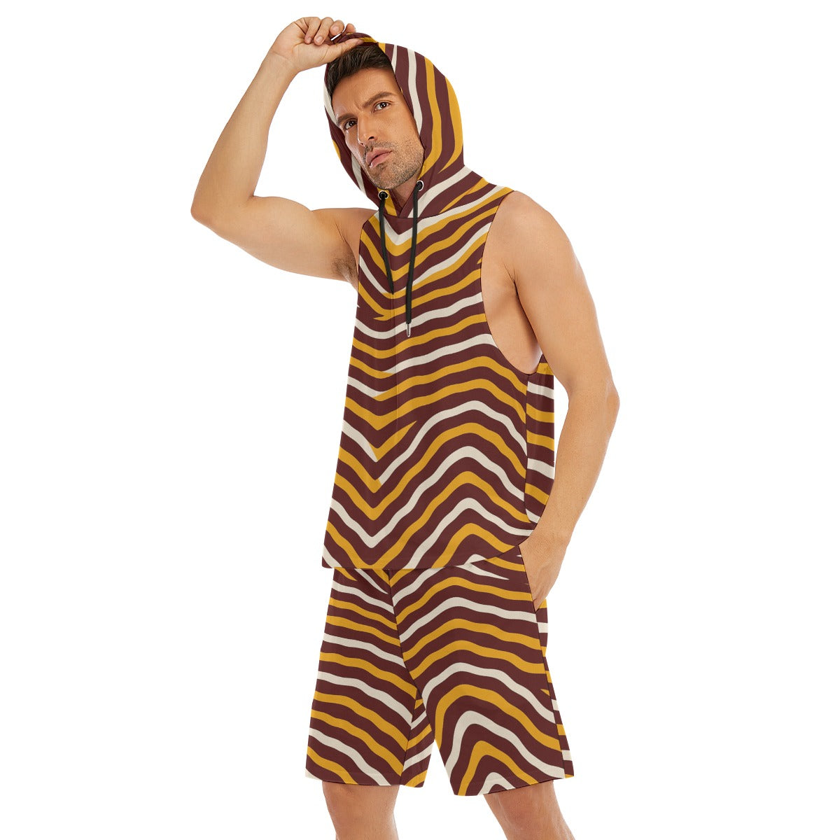 Washington Commanders Men's Sleeveless Vest And Shorts Set