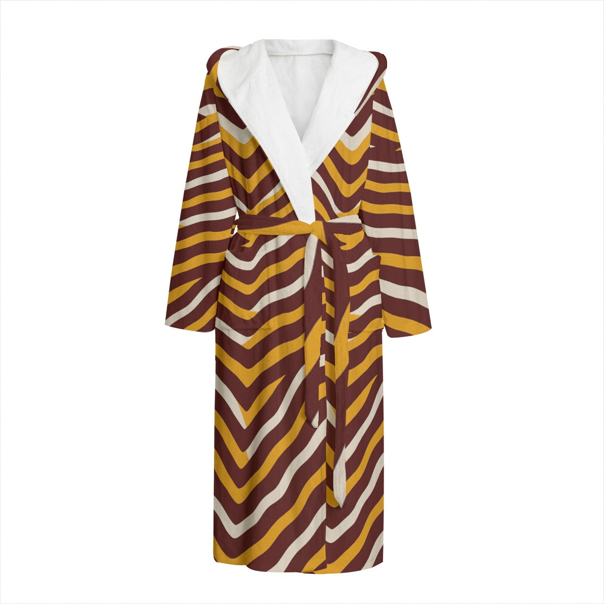 Washington Commanders Unisex Flannel Hooded bathrobe