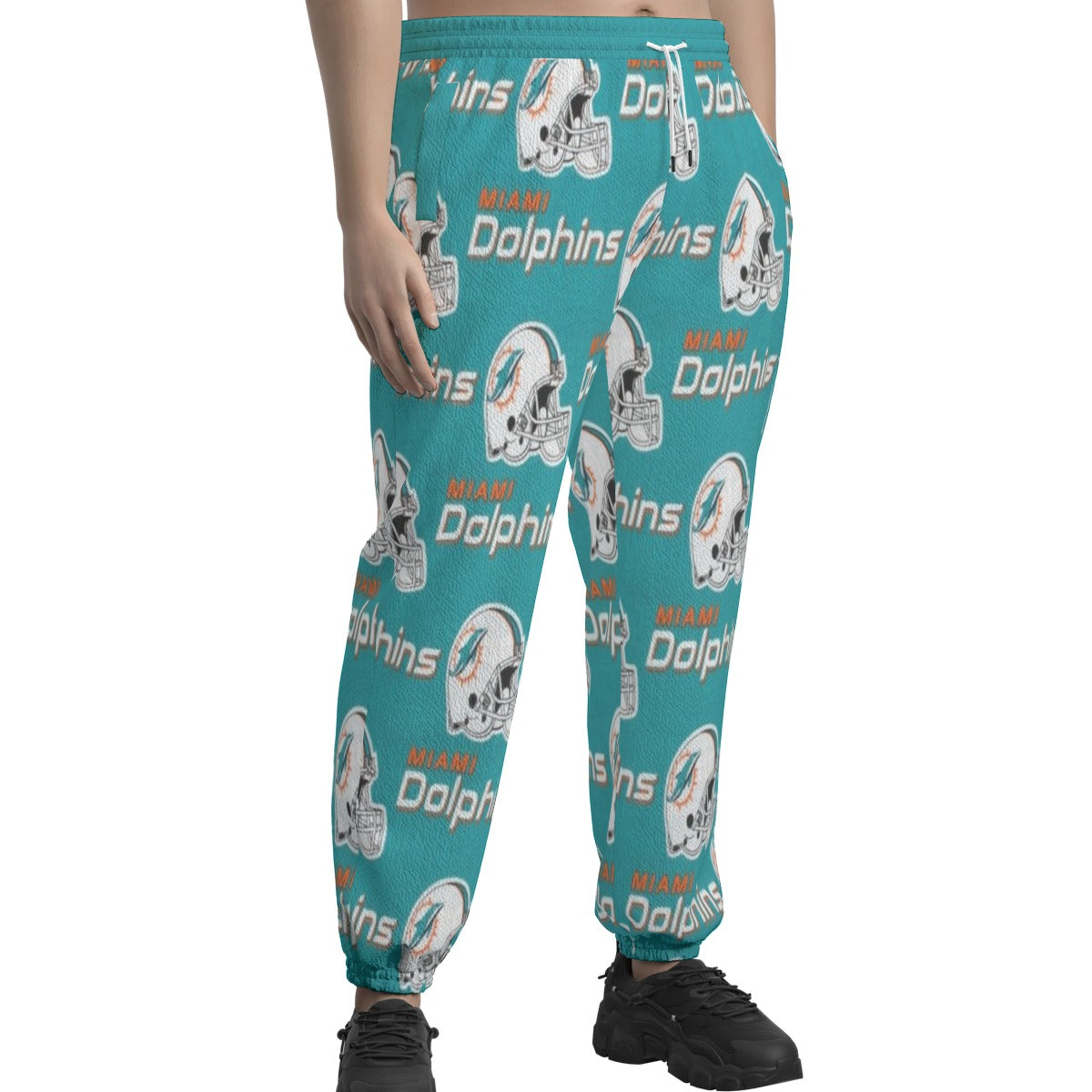 Miami Football Game Day All-Over Print Unisex Textured Casual Pants