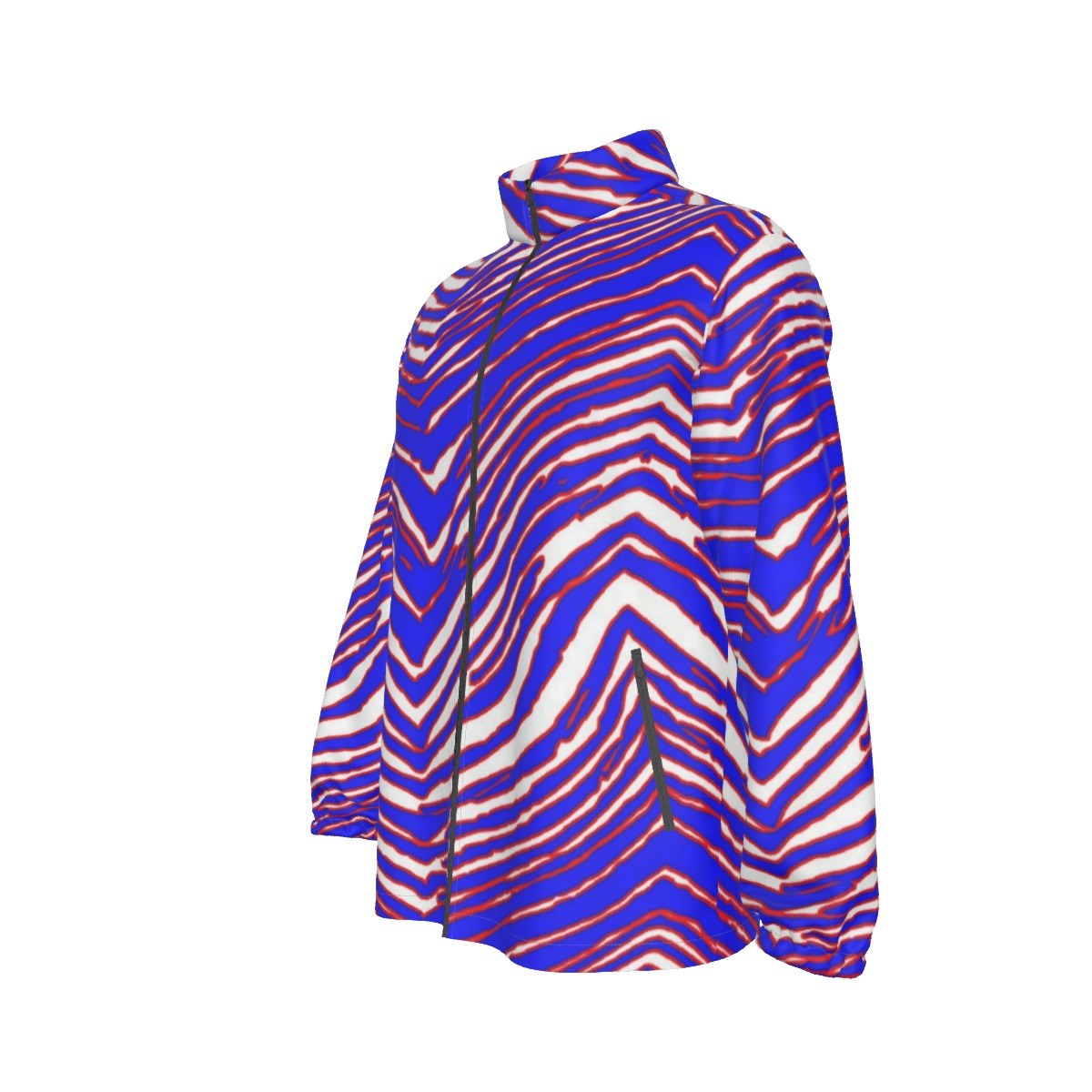 Buffalo Bills Zubaz Men's Stand-up Collar Zip-up Windproof Jacket