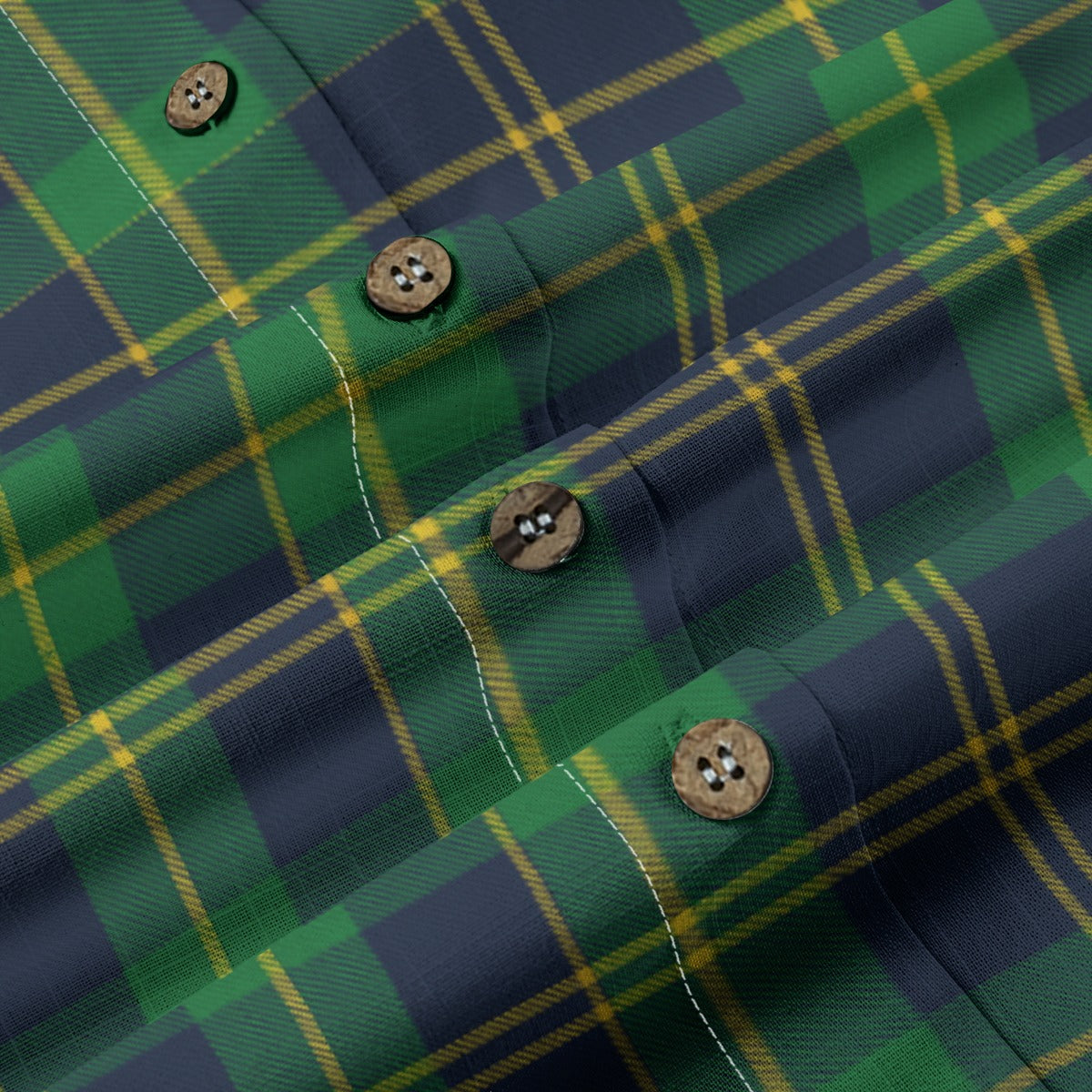 Notre Dame Tartan Plaid Fighting Irish Women's Shirt | 125GSM Cotton