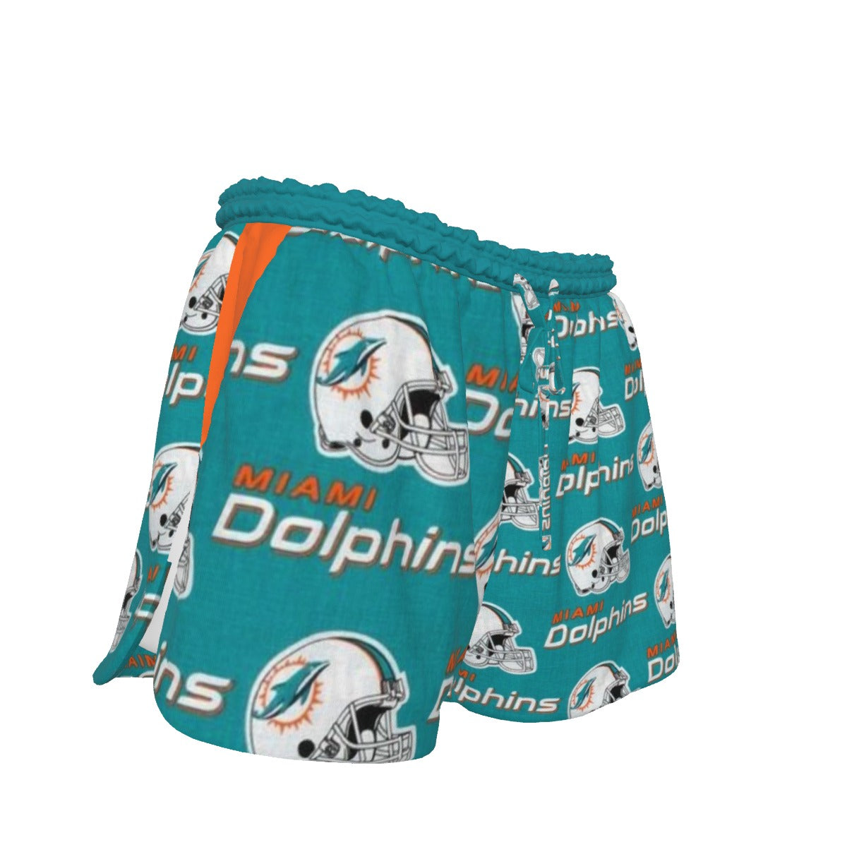Miami Football Game Day All-Over Print Women's Shorts With Drawstring | Rayon