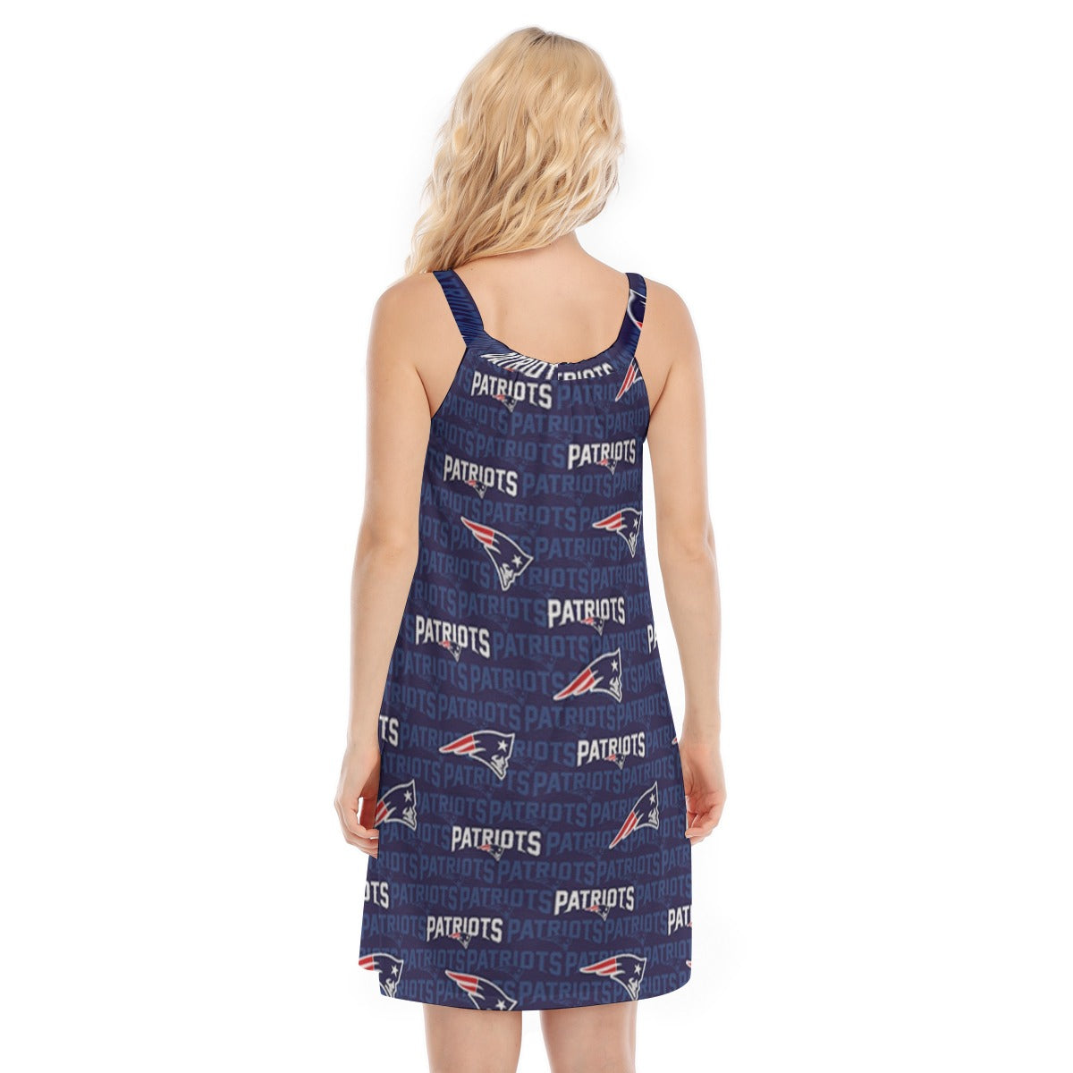 New England Football Game Day All-Over Print Women's Sleeveless Cami Dress