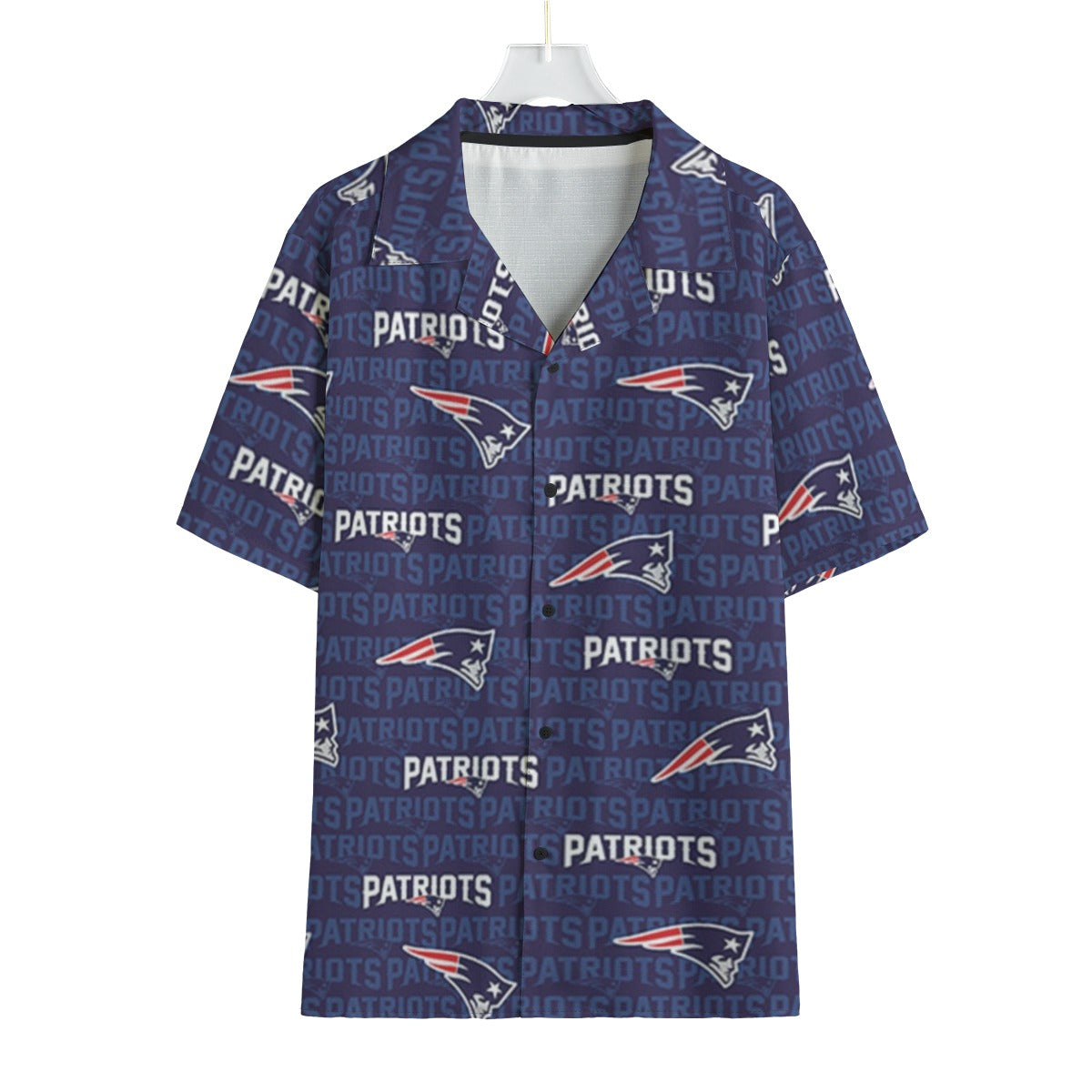 New England Football Game Day All-Over Print Men's Faux Linen Hawaiian Shirt
