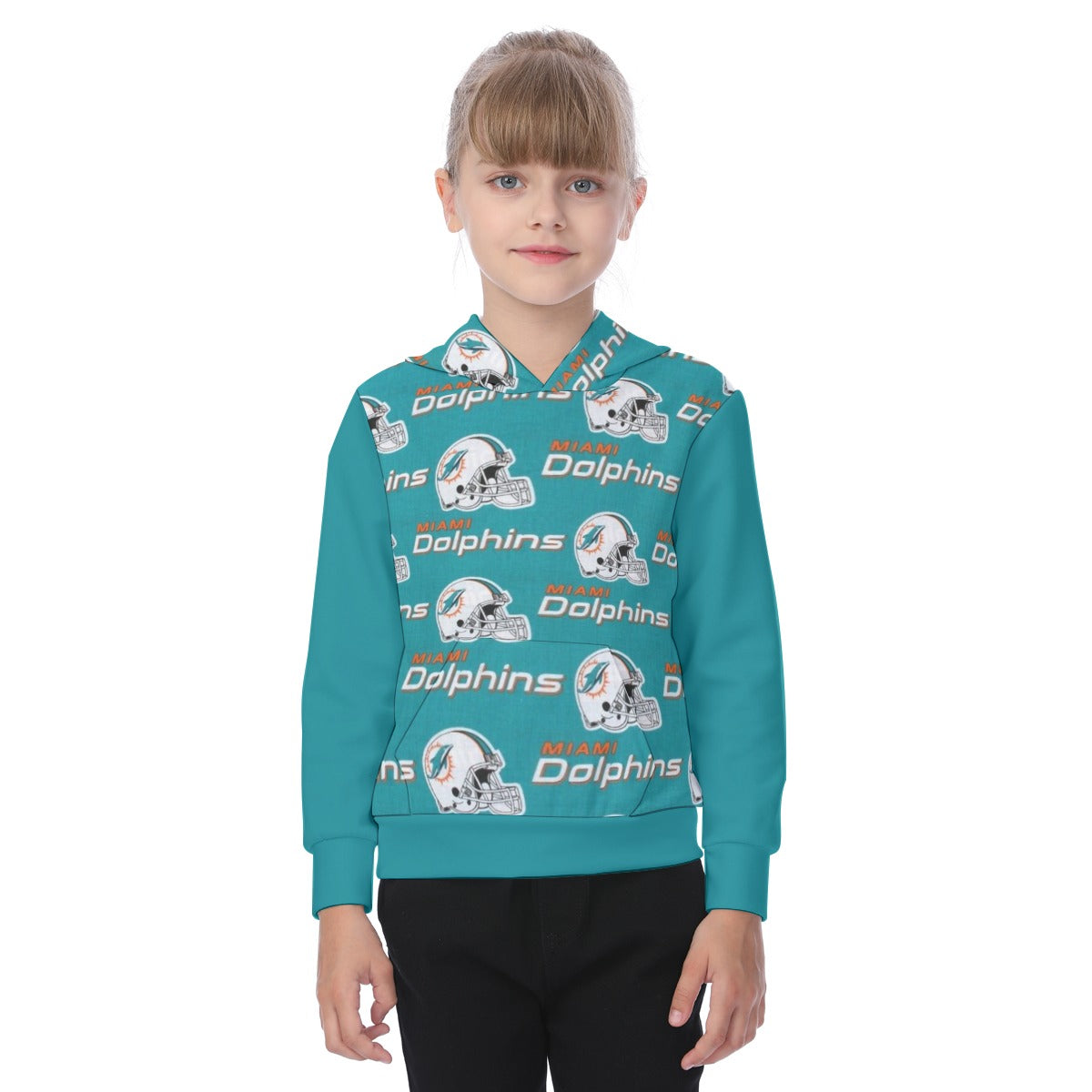 Miami Football Game Day All-Over Print Oversized Kid's Hoodie