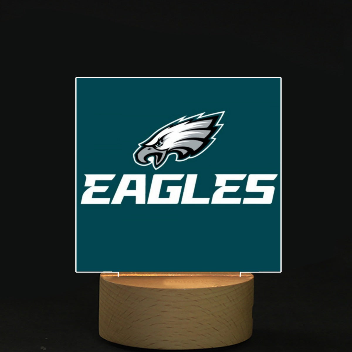 Philadelphia Football Game Day Square Shape Acrylic board with Light