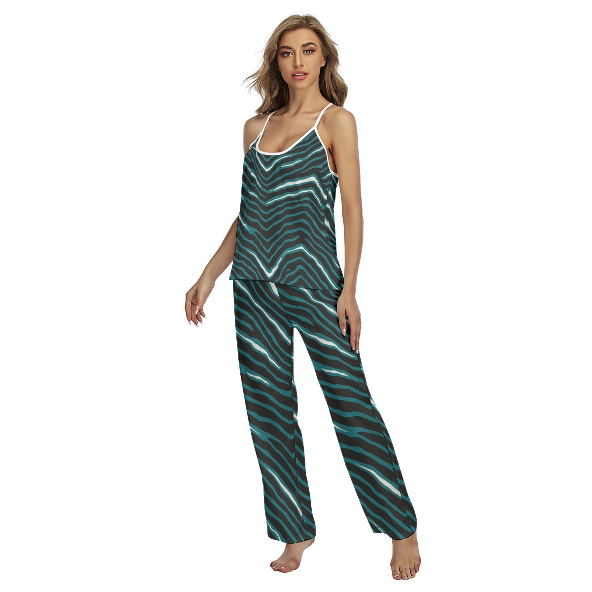 Philadelphia Football Game Day All-Over Print Women's Cami Pajamas Set