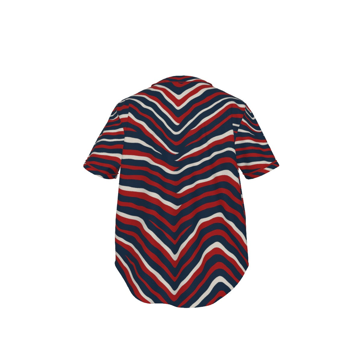 New England Football Game Day All-Over Print Men's Short Sleeve Baseball Jersey With Pinstripes