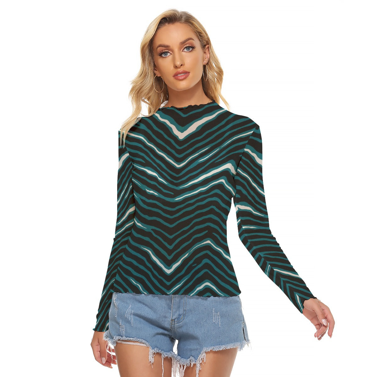 Philadelphia Football Game Day All-Over Print Women's Mesh T-shirt