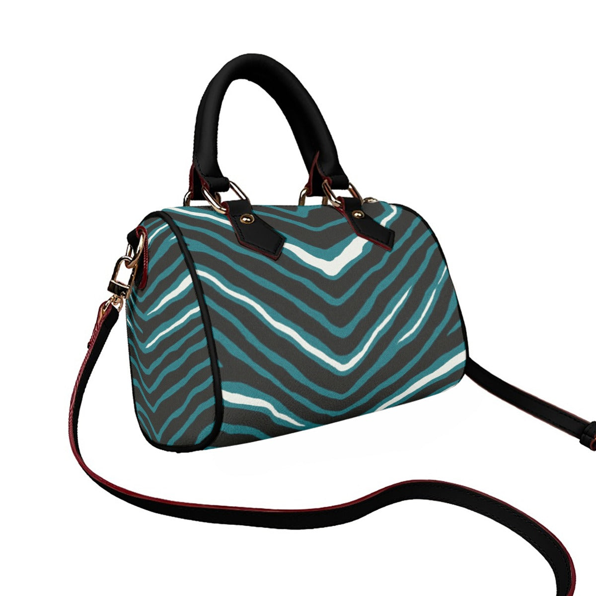 Philadelphia Football Game Day Classic Barrel-Shaped PU Leather Handbag