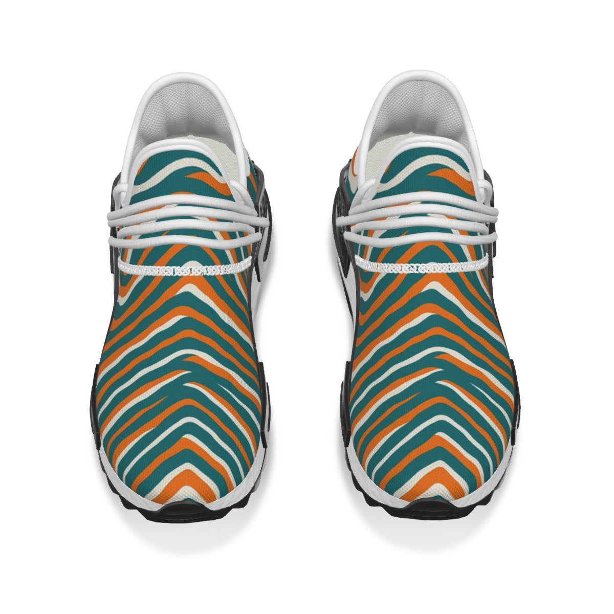 Miami Football Game Day All-Over Print Men's Mesh Sneakers
