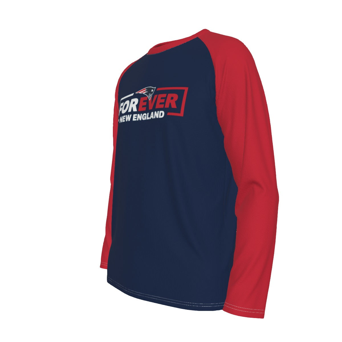 New England Football Game Day All-Over Print Men's Long Sleeve T-shirt With Raglan Sleeve