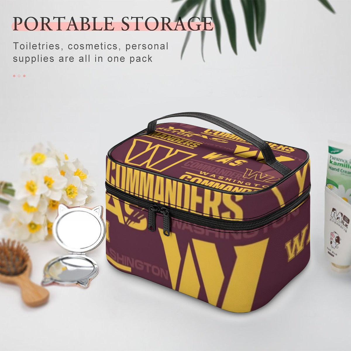 Washington Commanders Large Capacity Toiletry Organizer Bag