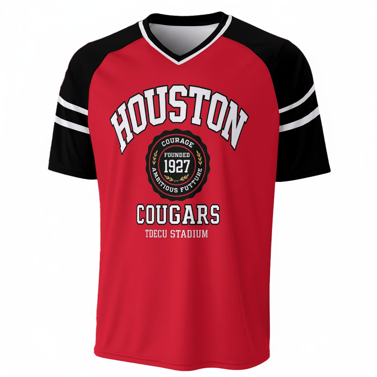 Houston Cougars V-Neck Short Sleeve T-Shirt