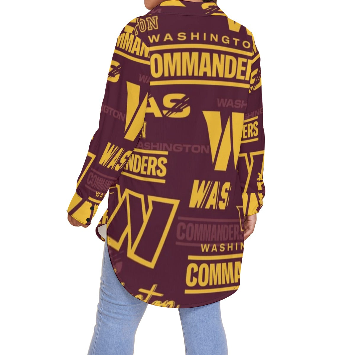 Washington Commanders Women's Shirt With Long Sleeve(Plus Size)
