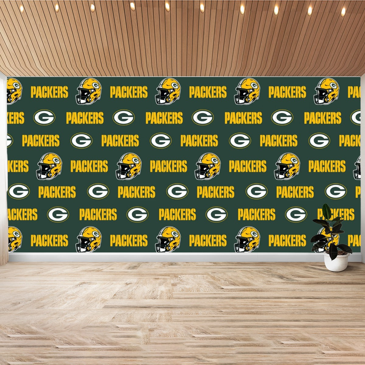 Green Bay Football Game Day Over Size Wall Stickers