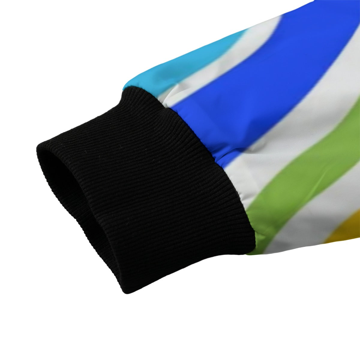 Spray Paint Drips Colorful Striped Background Fleece Bomber Jacket